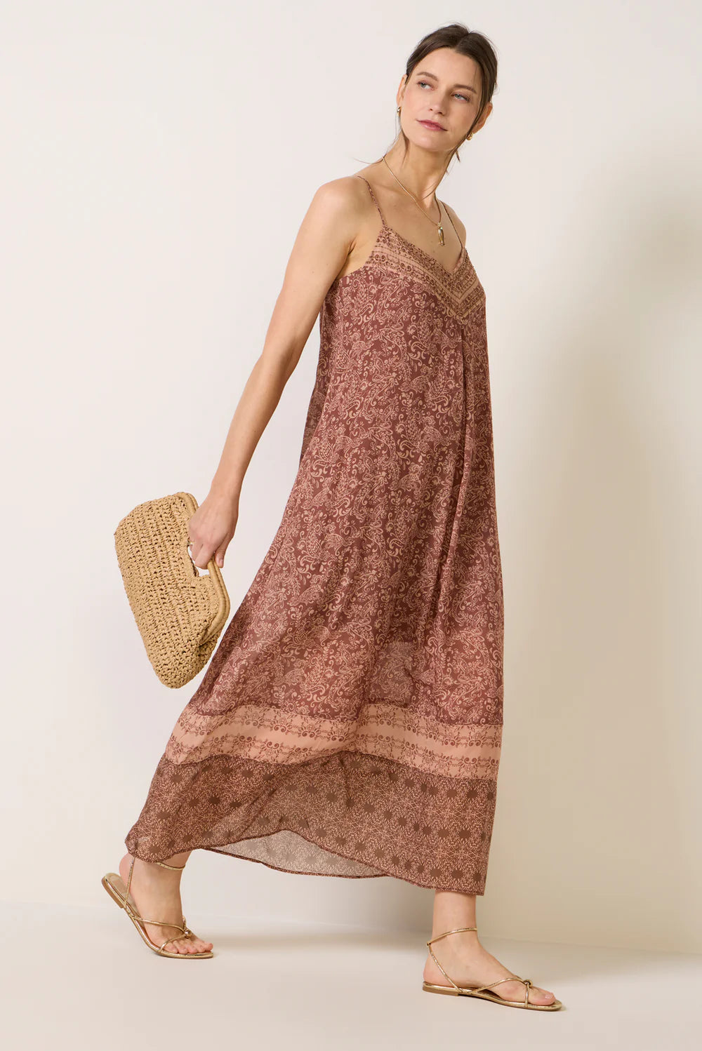 Coastal V Neck Maxi