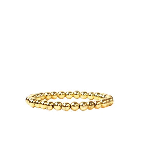 Beaded Brass Ball Bracelet