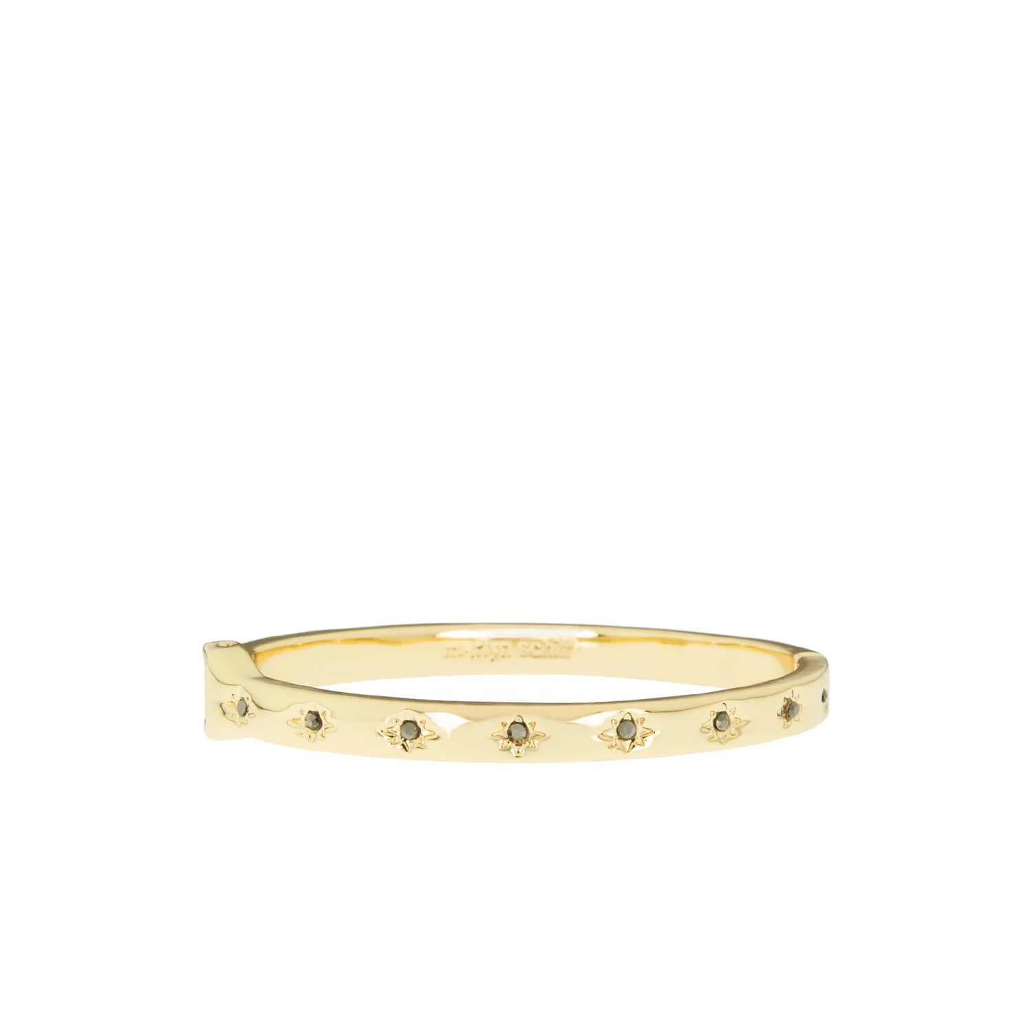 Mini Crystal Starburst Hinged Bangle