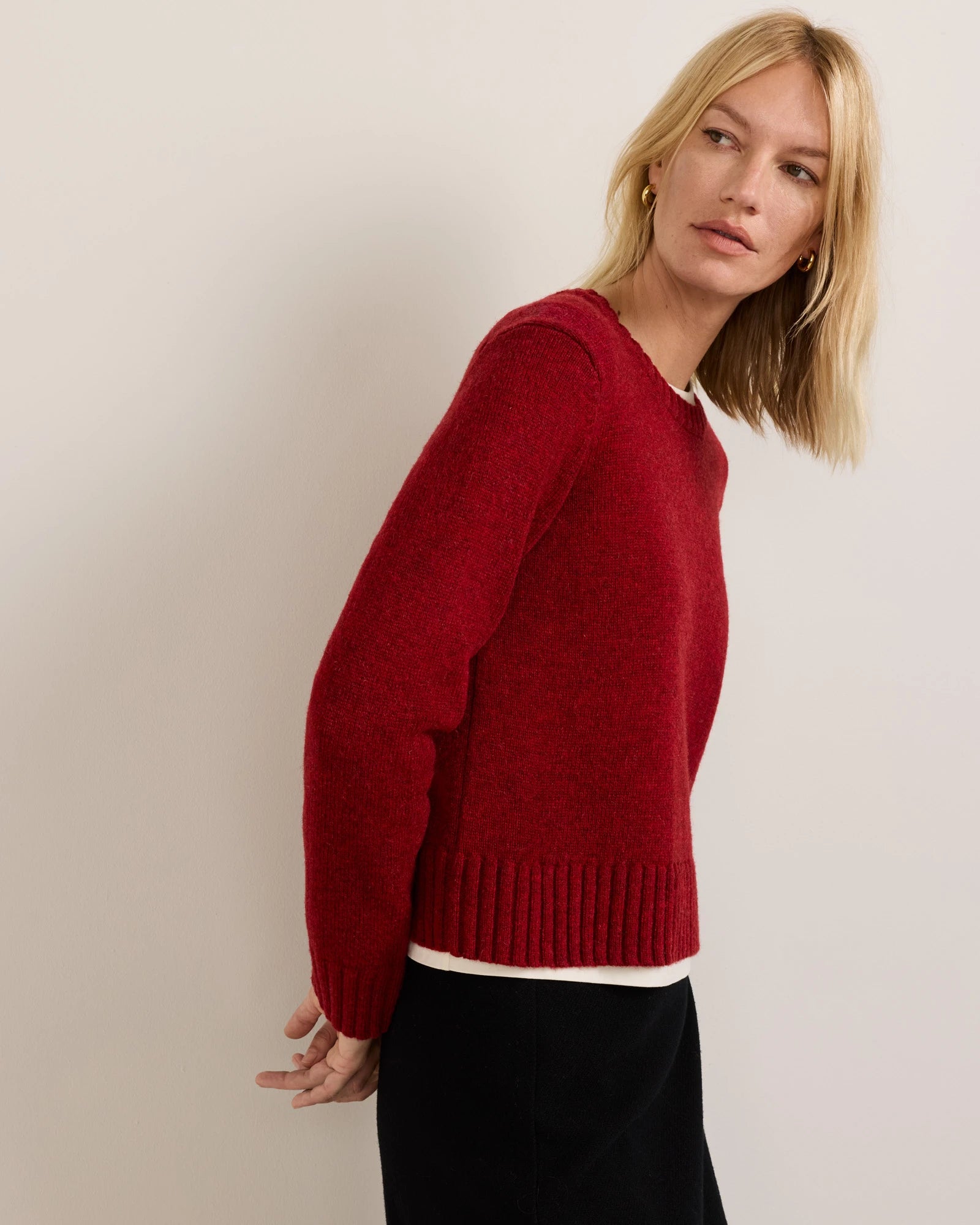 Shetland Collection Relaxed Crew Sweater