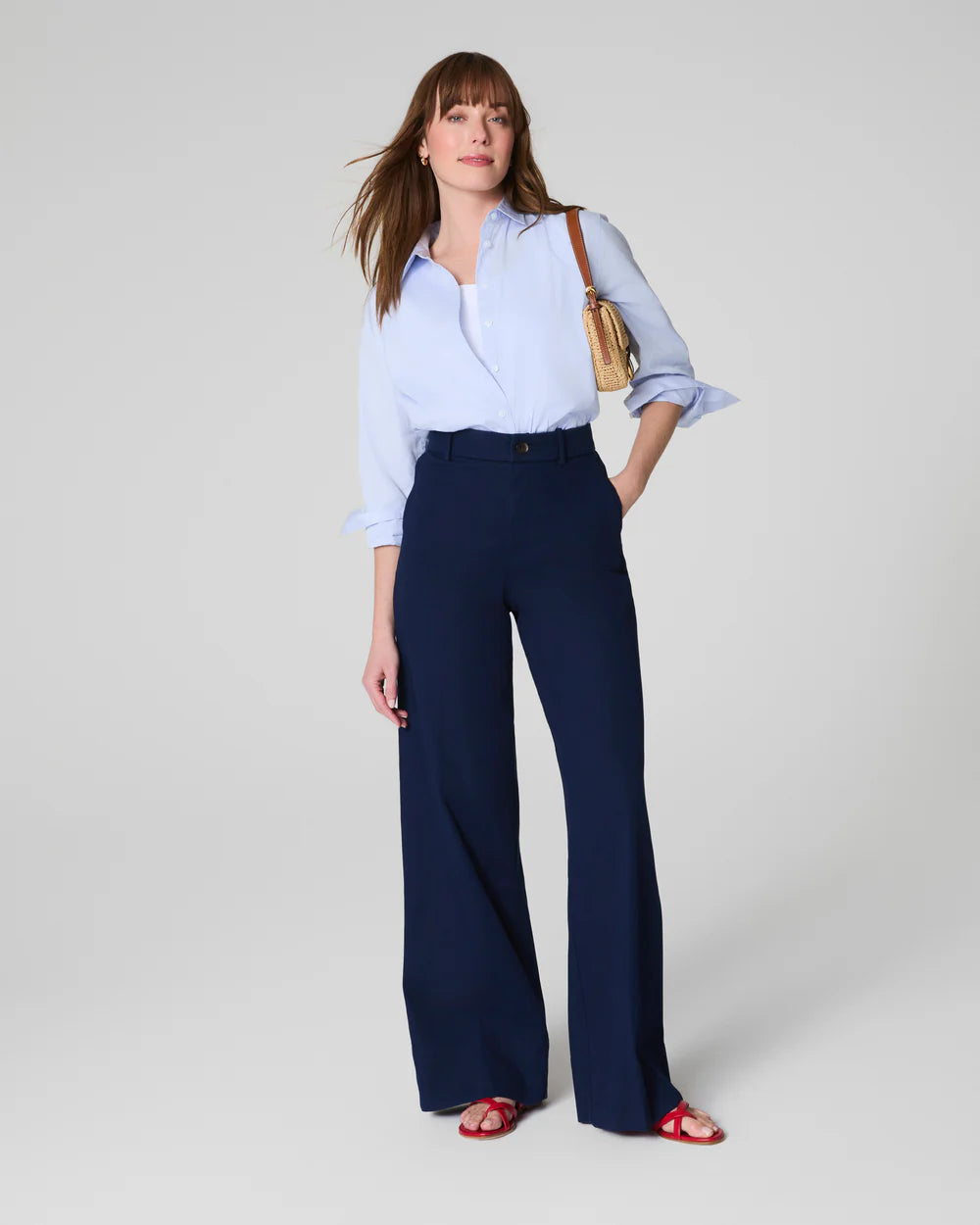 Stretch Twill Wide Leg