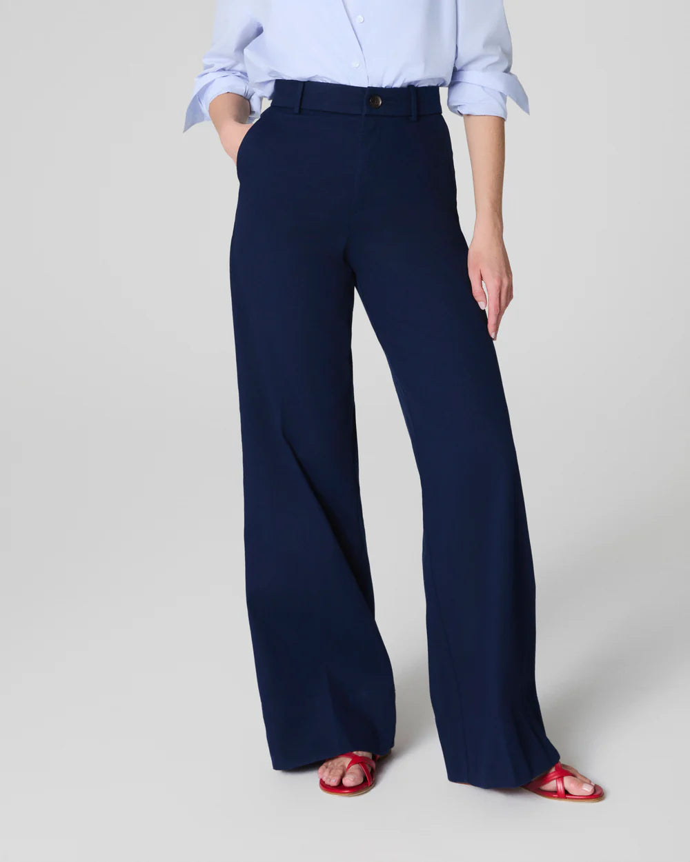Stretch Twill Wide Leg
