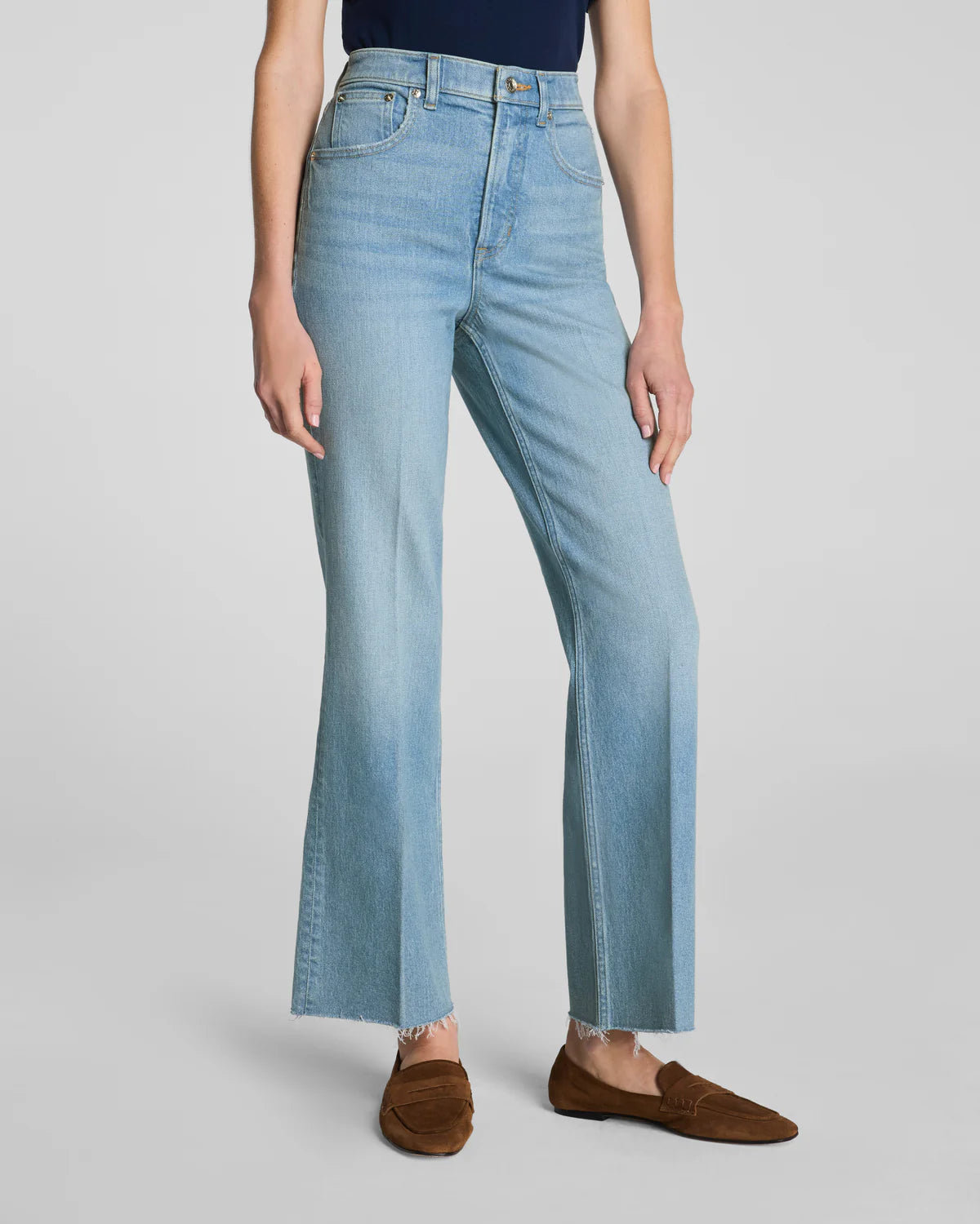 Spanxshape™ Authentic 360 Raw Hem Kick Flare Jeans