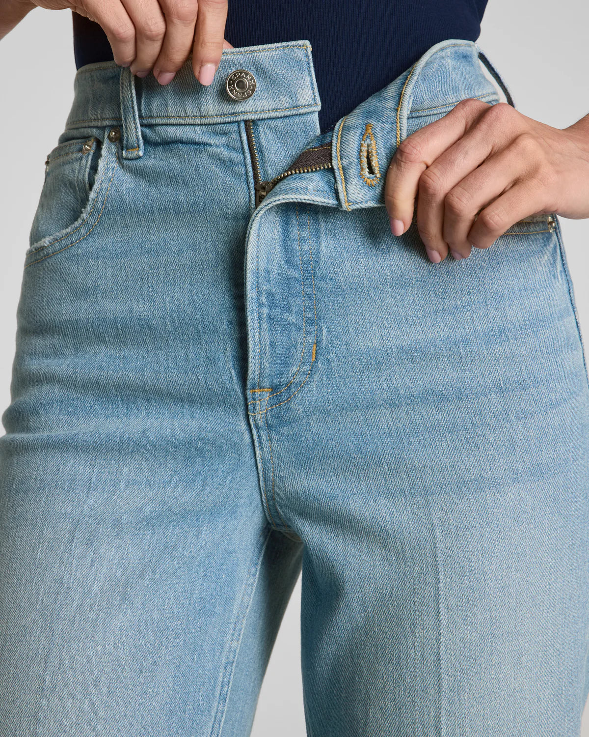 Spanxshape™ Authentic 360 Raw Hem Kick Flare Jeans