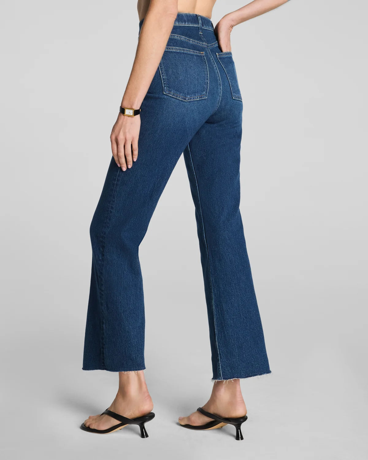Spanxshape™ Authentic 360 Raw Hem Kick Flare Jeans