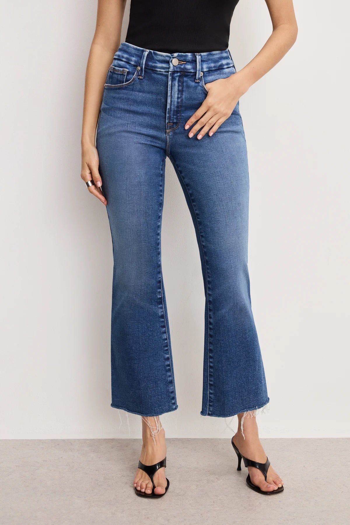 Soft Tech Good Legs Cropped Mini Boot Jeans