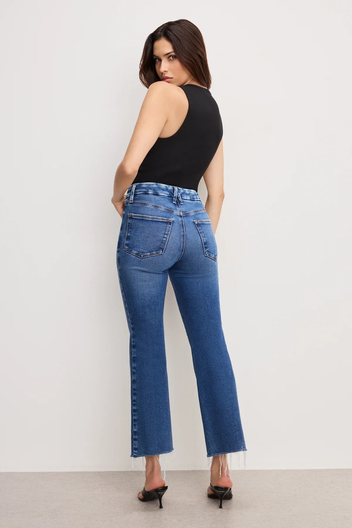 Soft Tech Good Legs Cropped Mini Boot Jeans