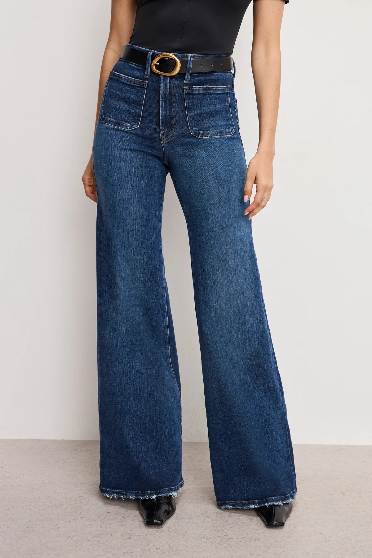 Soft Tech Good Waist Palazzo Jeans