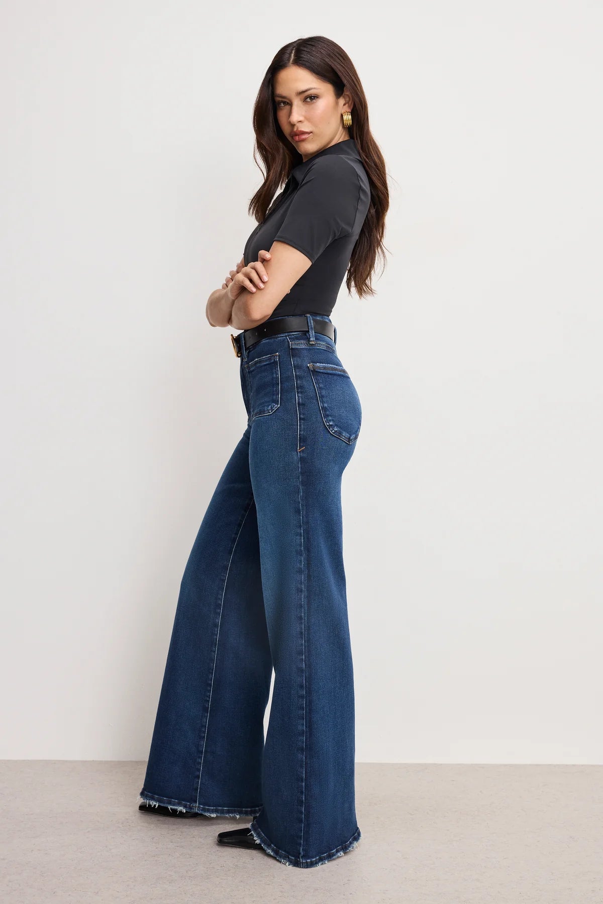 Soft Tech Good Waist Palazzo Jeans