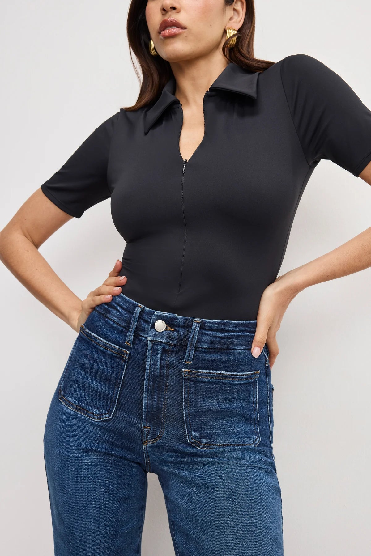 Soft Tech Good Waist Palazzo Jeans