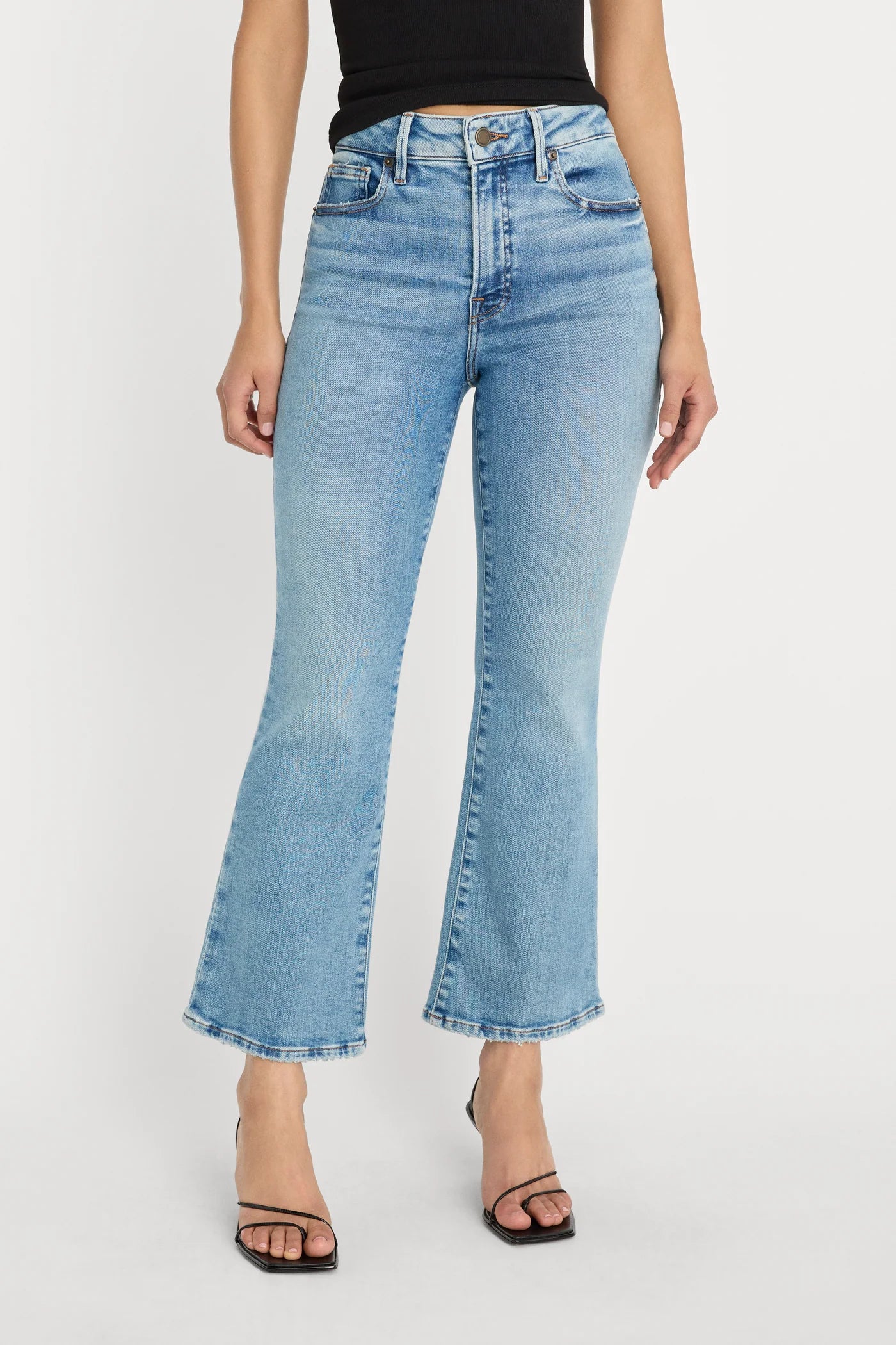 Good Legs Cropped Mini Boot Jeans