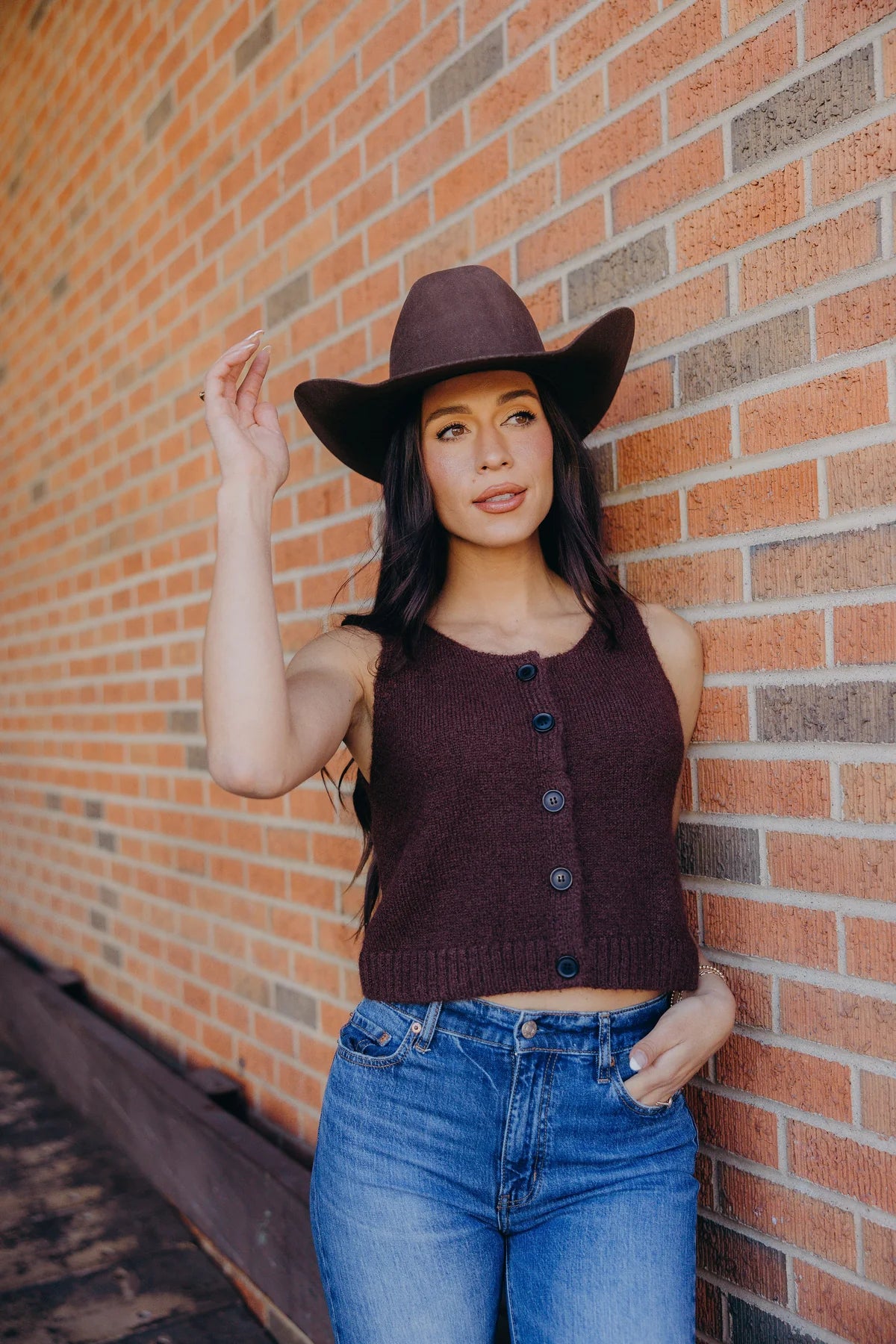 Button Sweater Vest