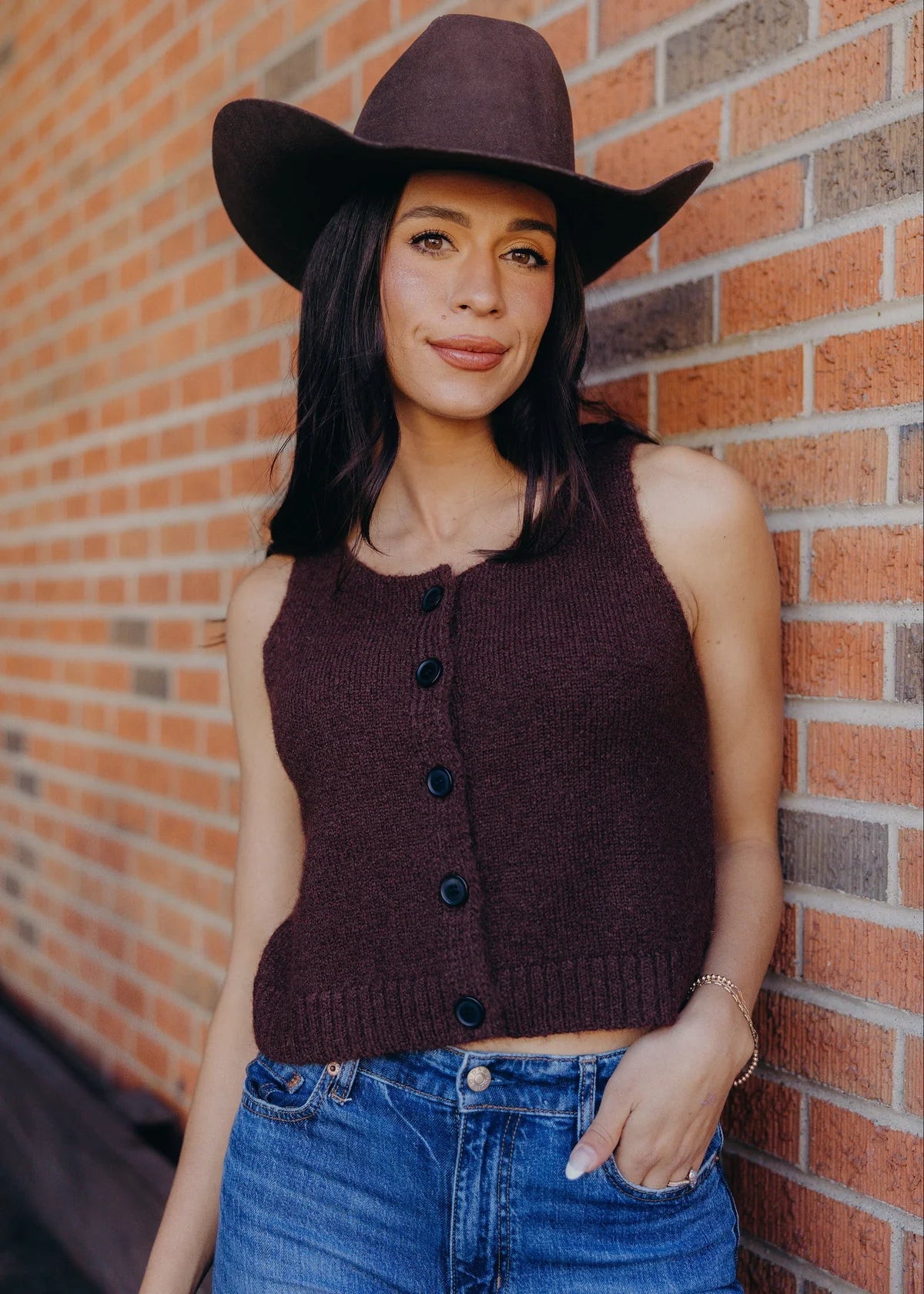 Button Sweater Vest