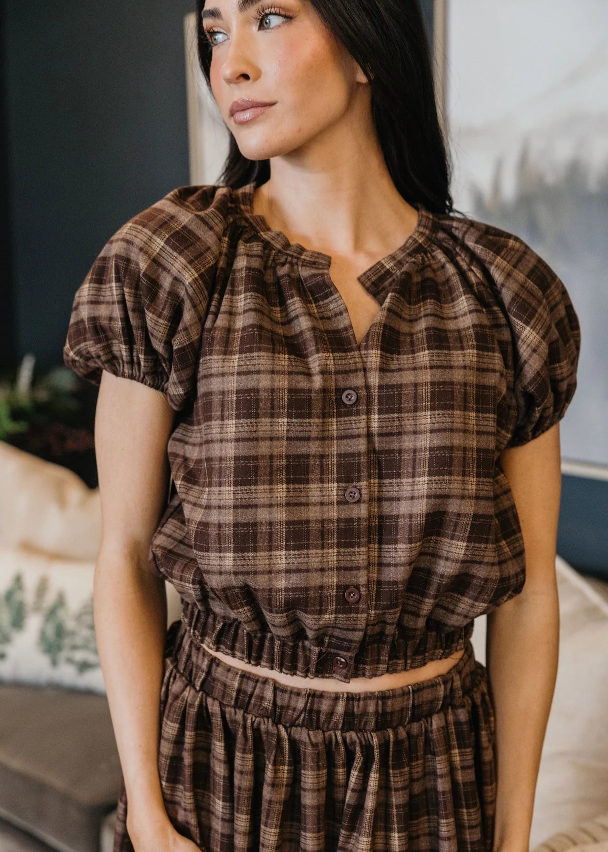 Gathered Hem Top