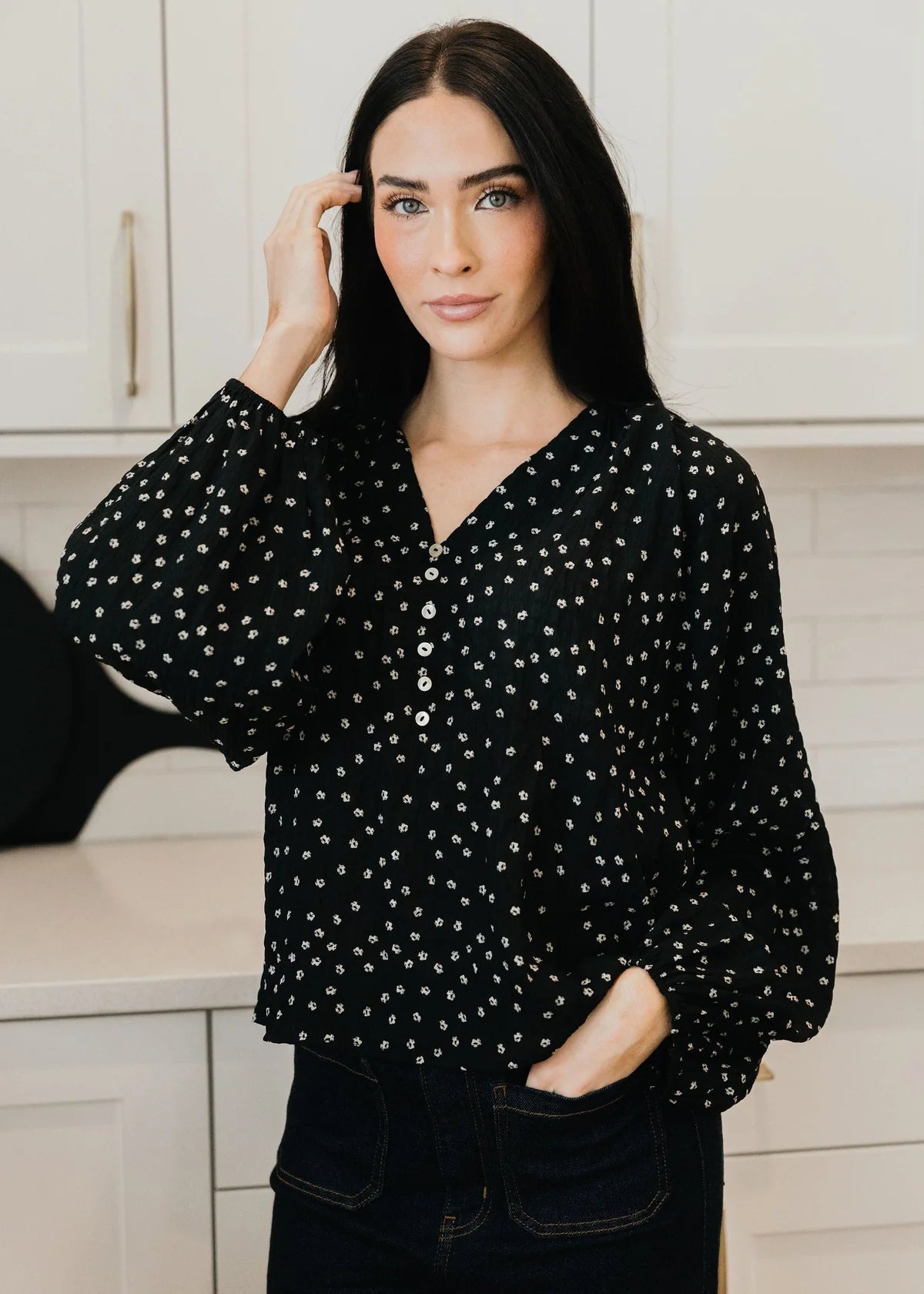 Boho Button Blouse