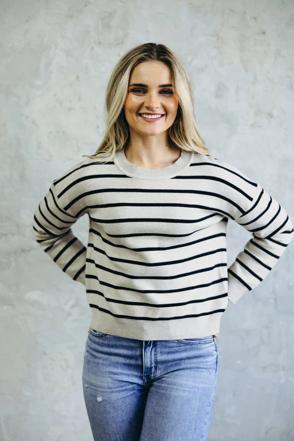 Striped Knit Sweater