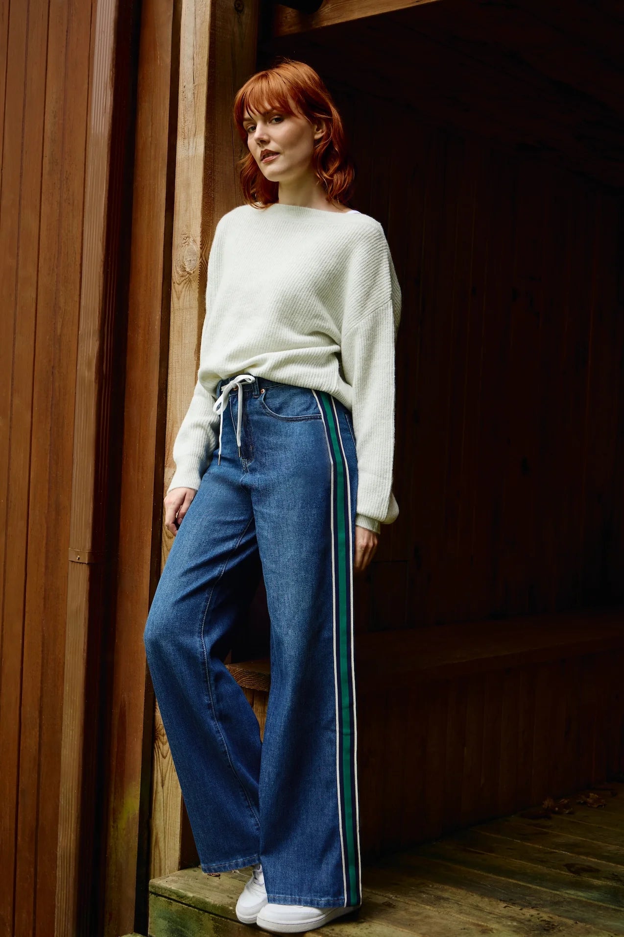 Wide Leg Classic Side Stripe