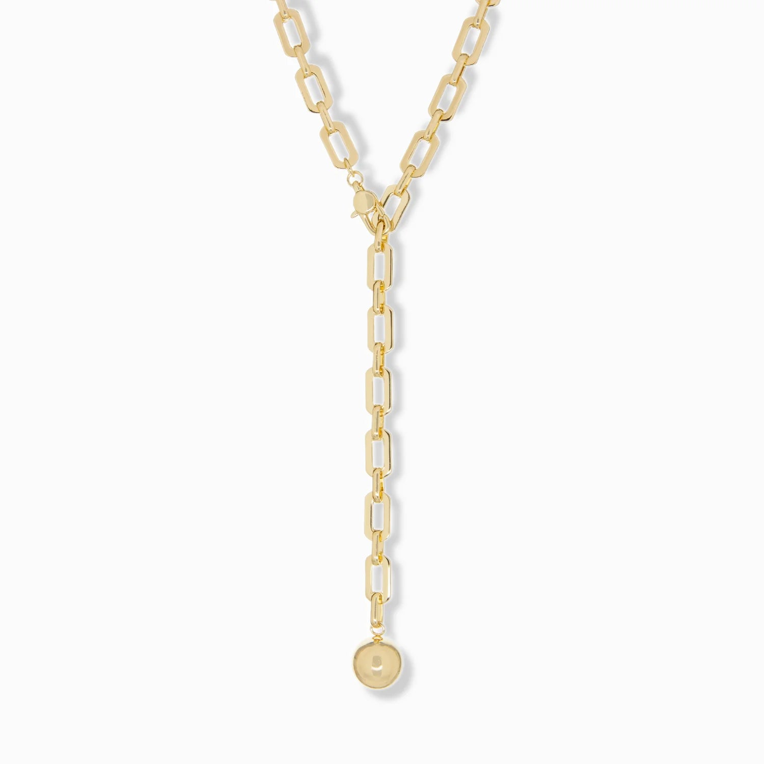 Ball Drop Adjustable Lariat Necklace