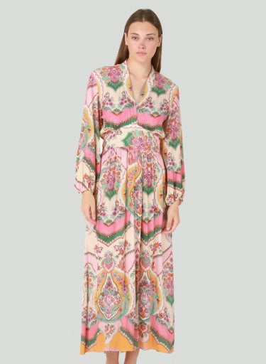 Wrap Front Kimono Dress