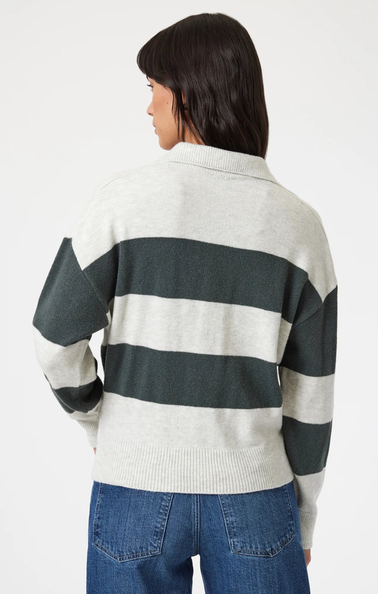 V-Neck Sweater Urban Chic Stripe