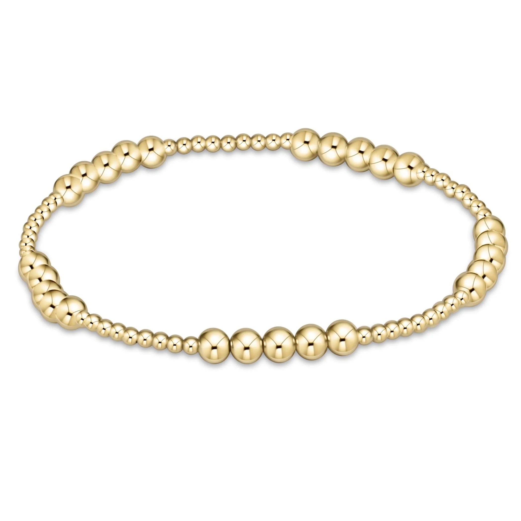 Classic Blissful Pattern 2mm-4mm Bead Bracelet