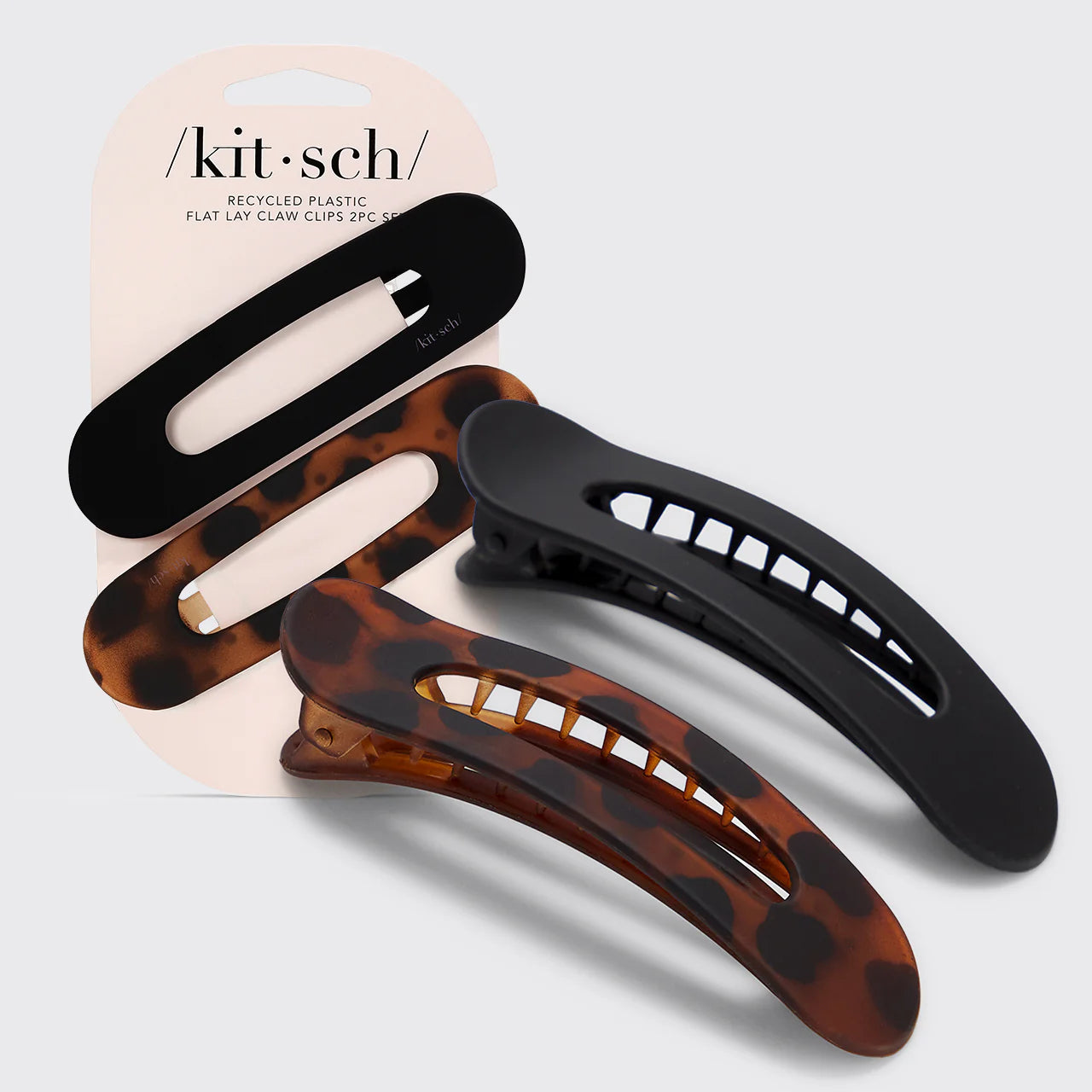 Flat Lay Claw Clip 2pc Flat