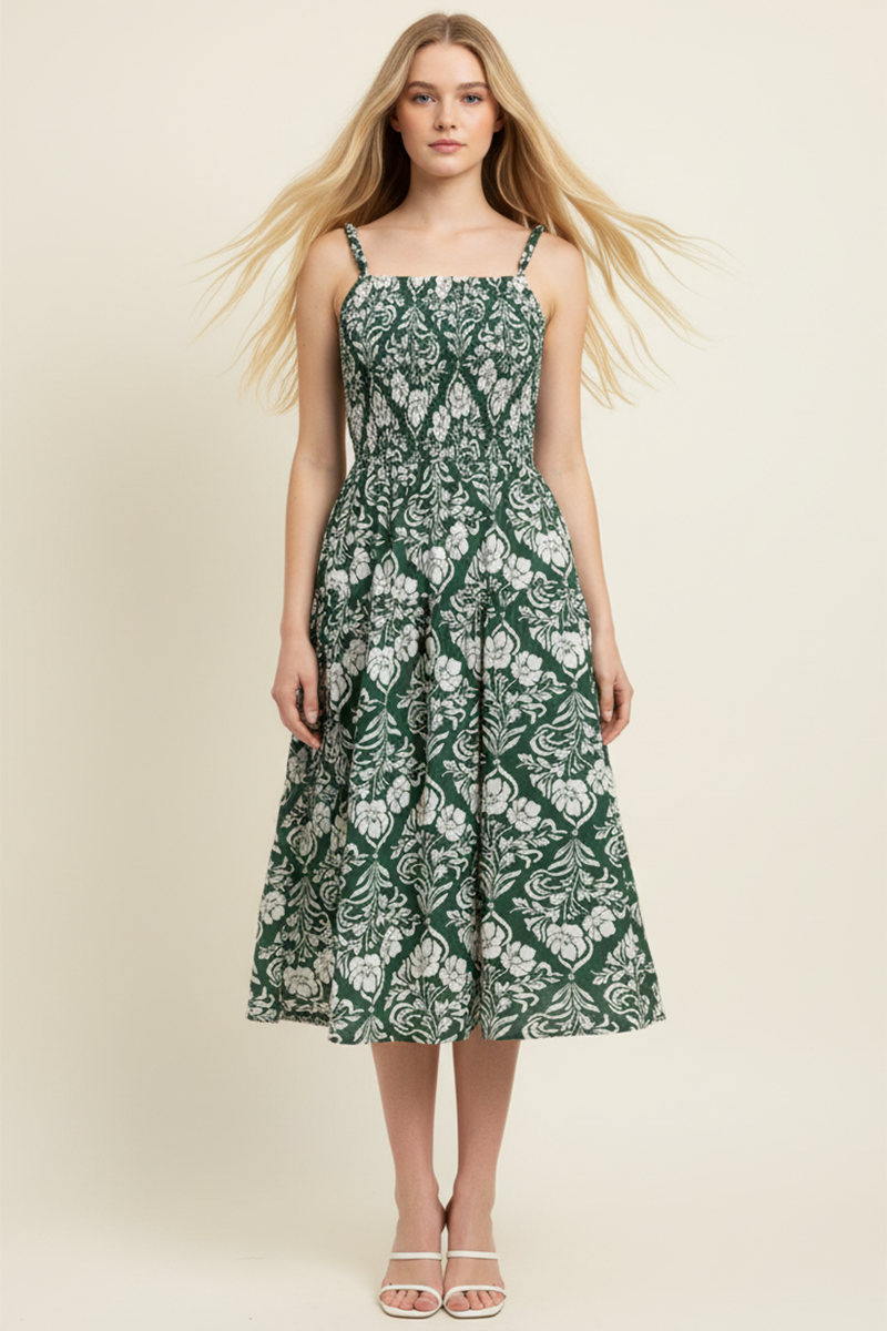 Floral Cotton Dress 6844DB