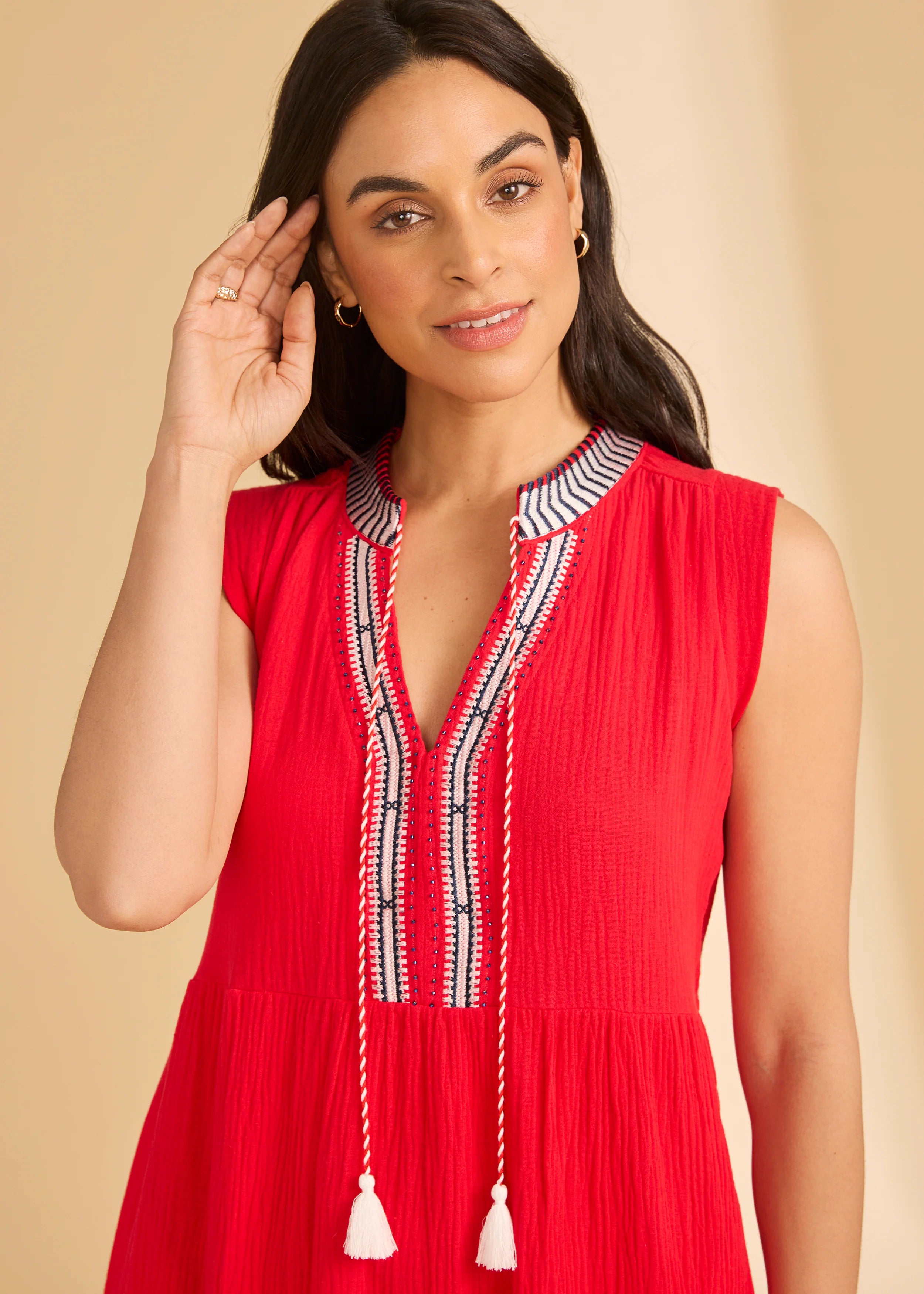 Cap Sleeve Tier Midi Dress 7849211