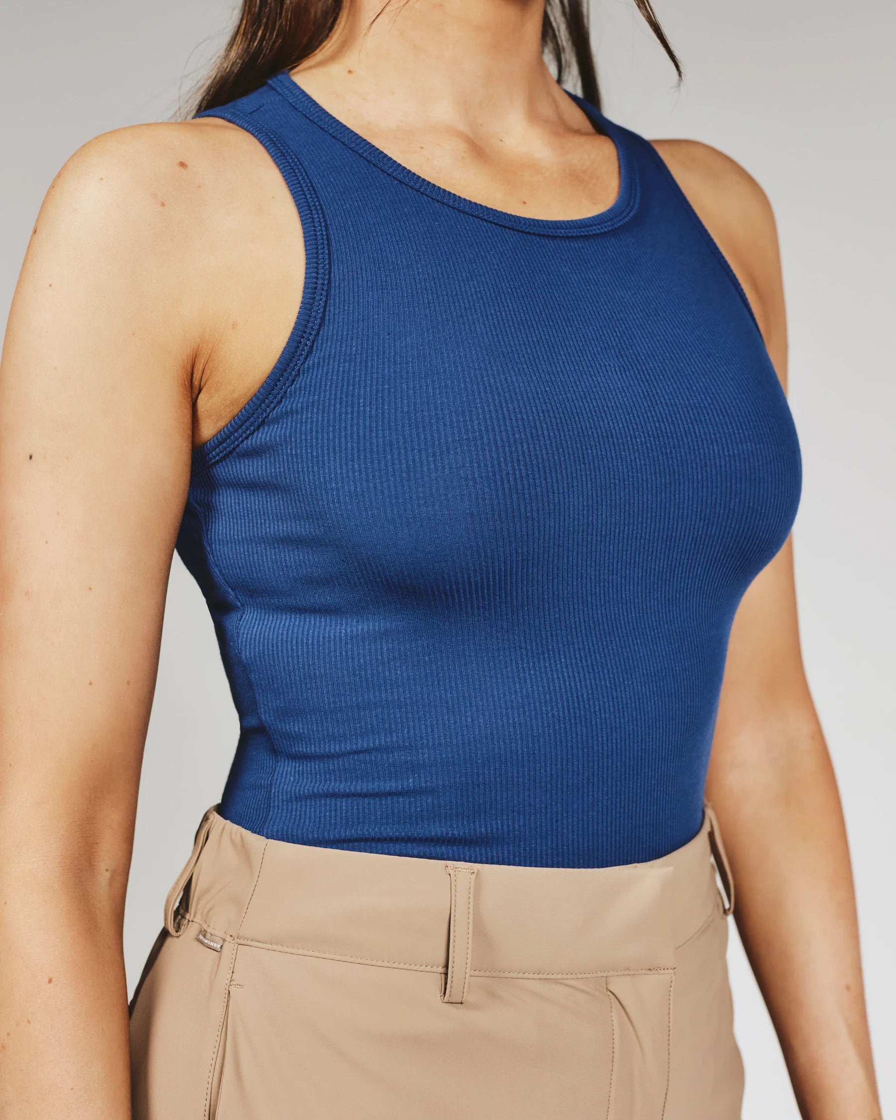 Modal Ribbed Crew Tank