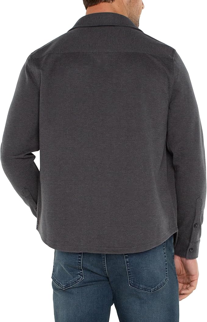 Men's Knit LS Button Up Shirt