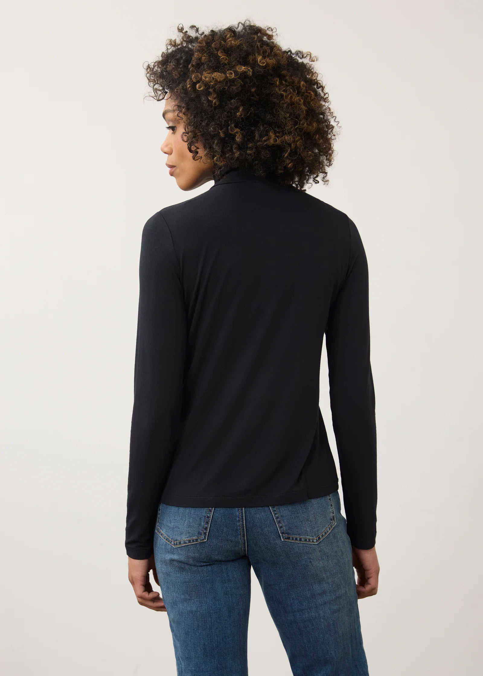 Long Sleeve Mock Neck Top