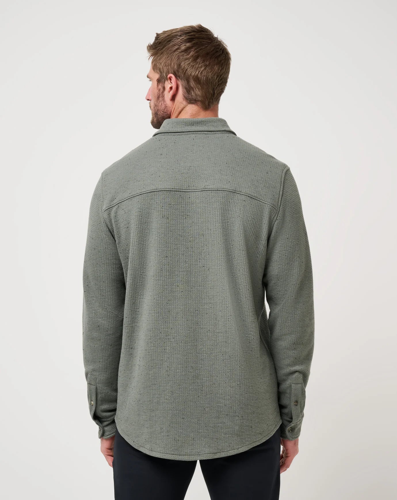 Cloud Waffle Button Up