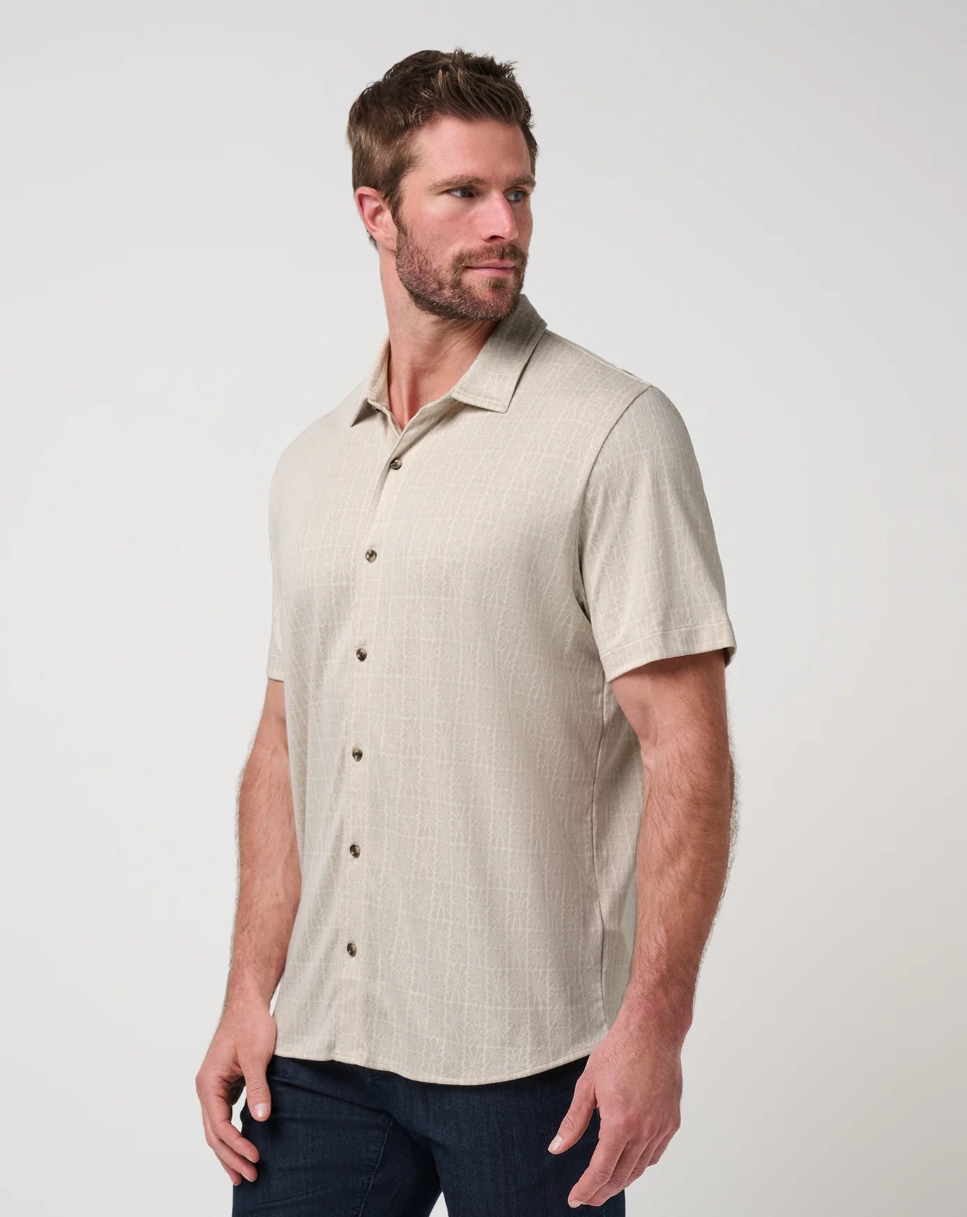 Cabana Jacquard Button-Up