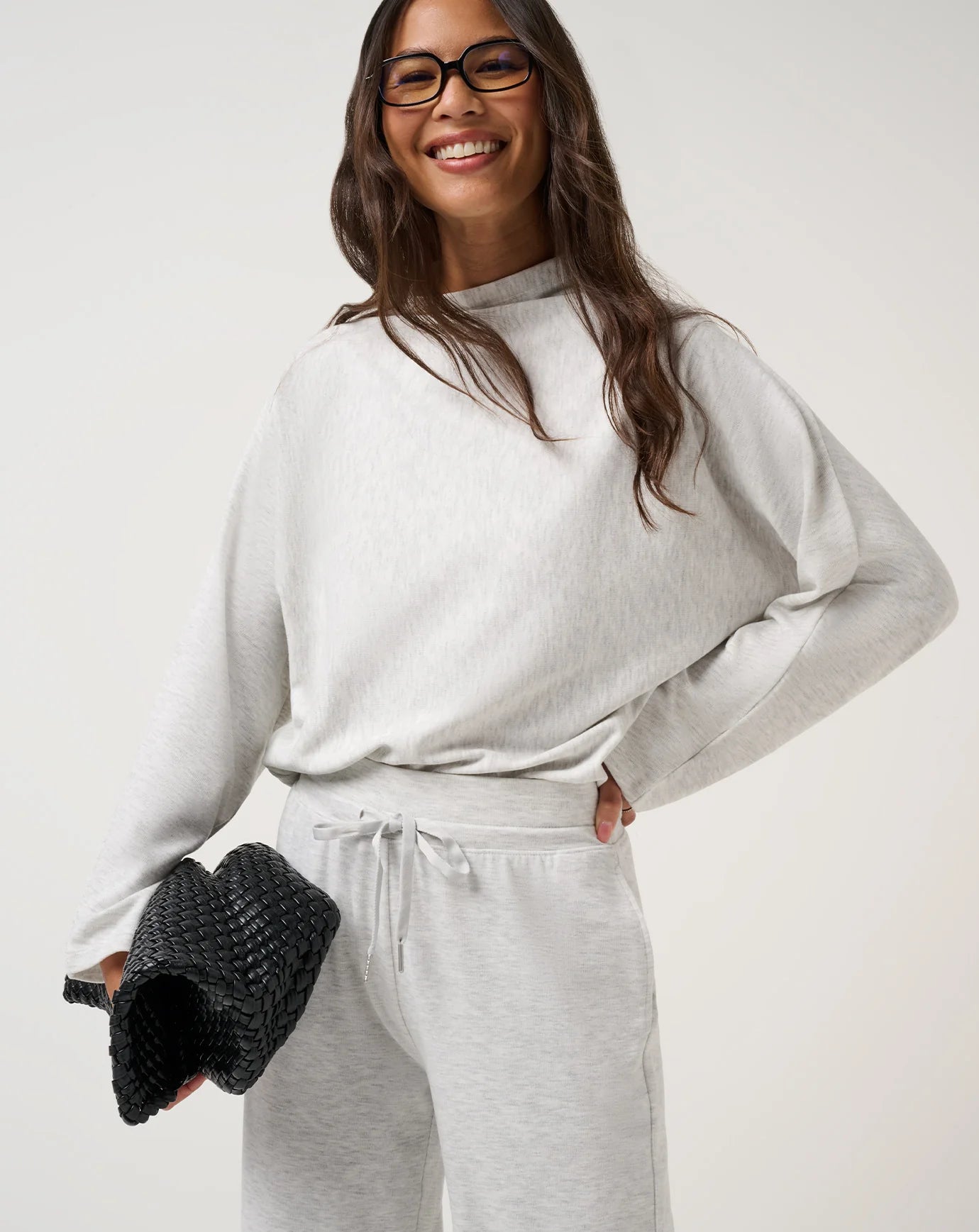 Cloud Sweater Mock Neck Top