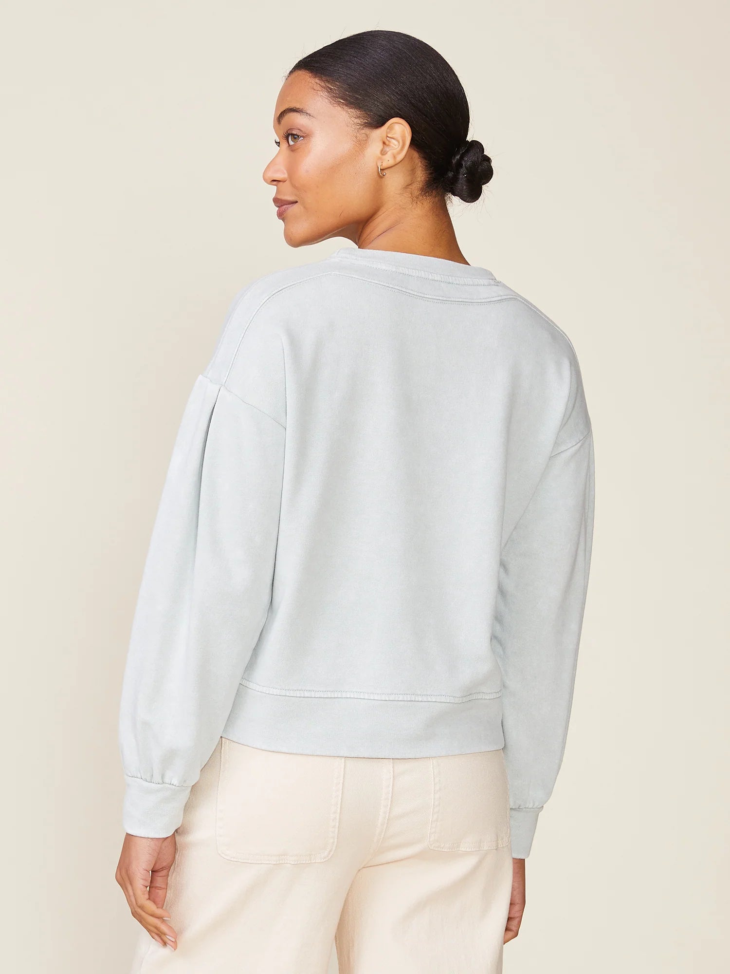 Drop Shoulder Washed French Terry Pullover