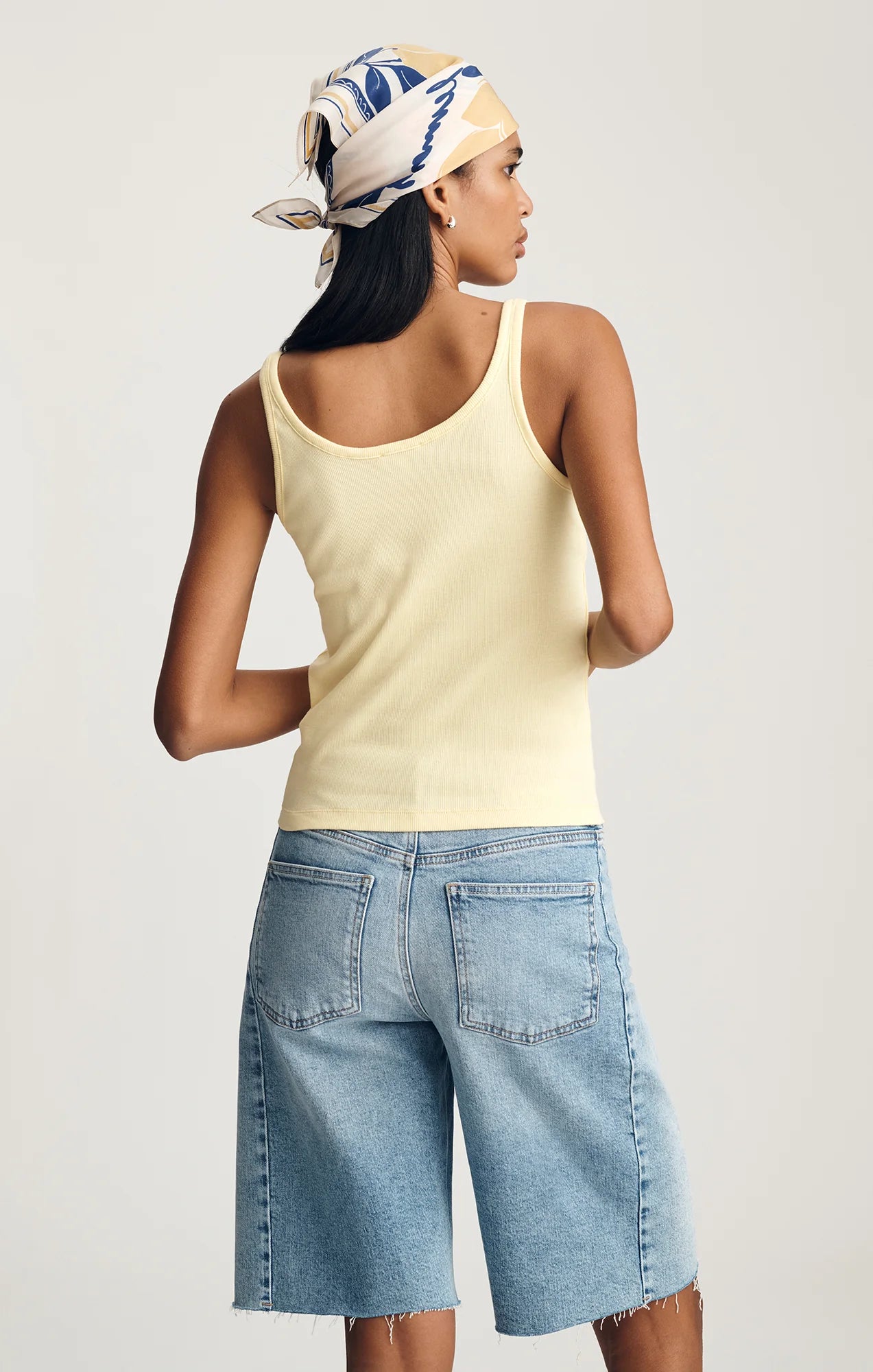 Ribbed Scoop Tank Top