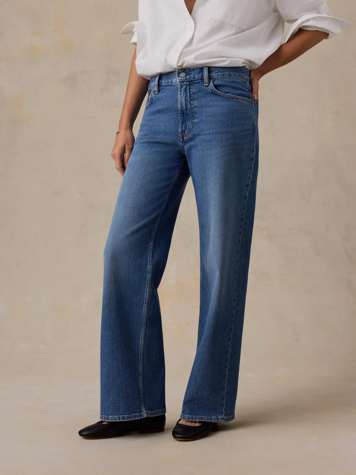 Organic Cotton Denim Wide Leg