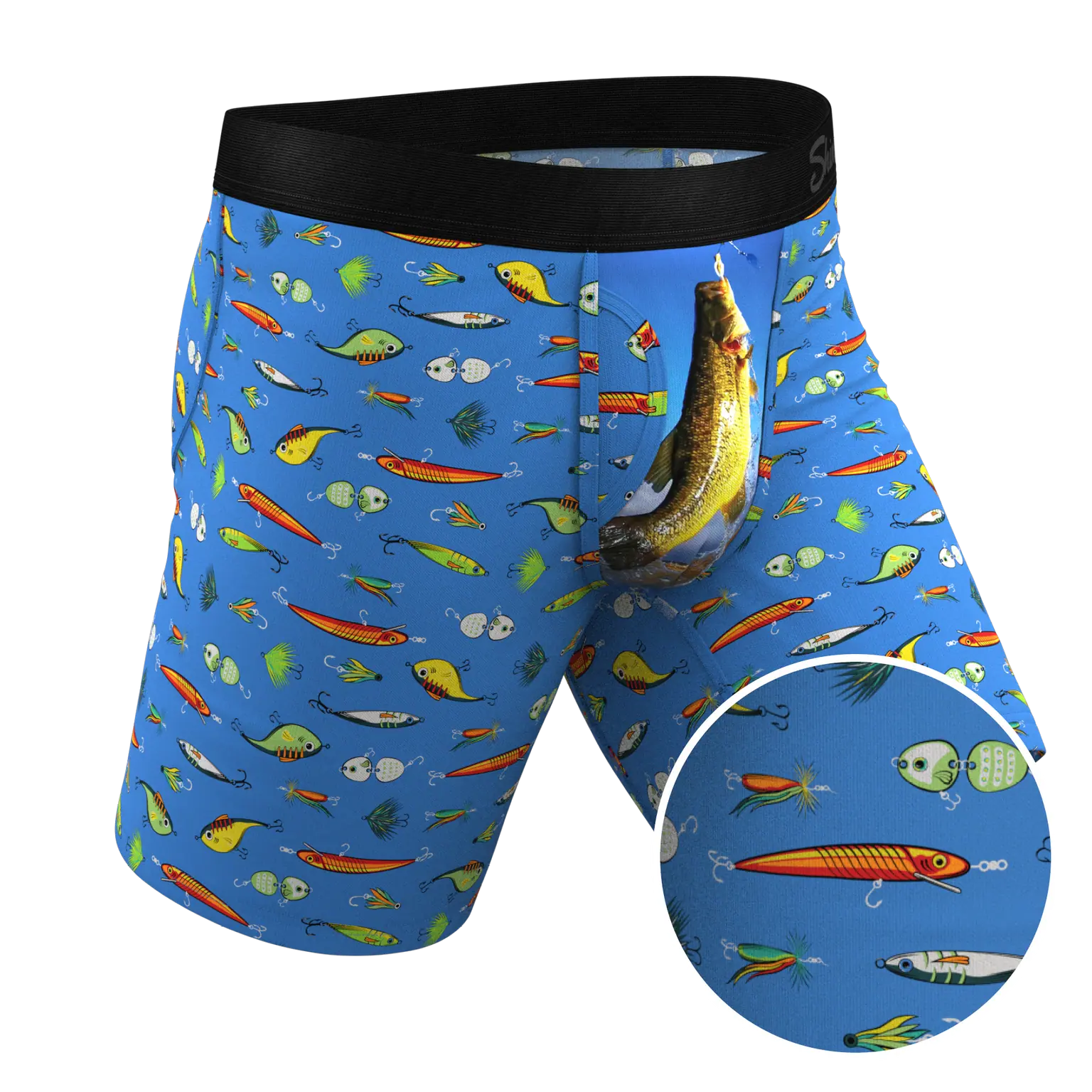 The Bait & Tackle | Bass Ball Hammock Pouch Underwear with Fly