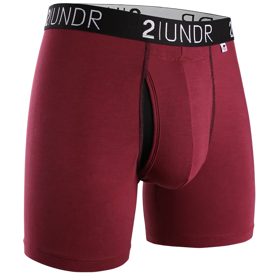 Swing Shift Boxer Brief - Burgundy