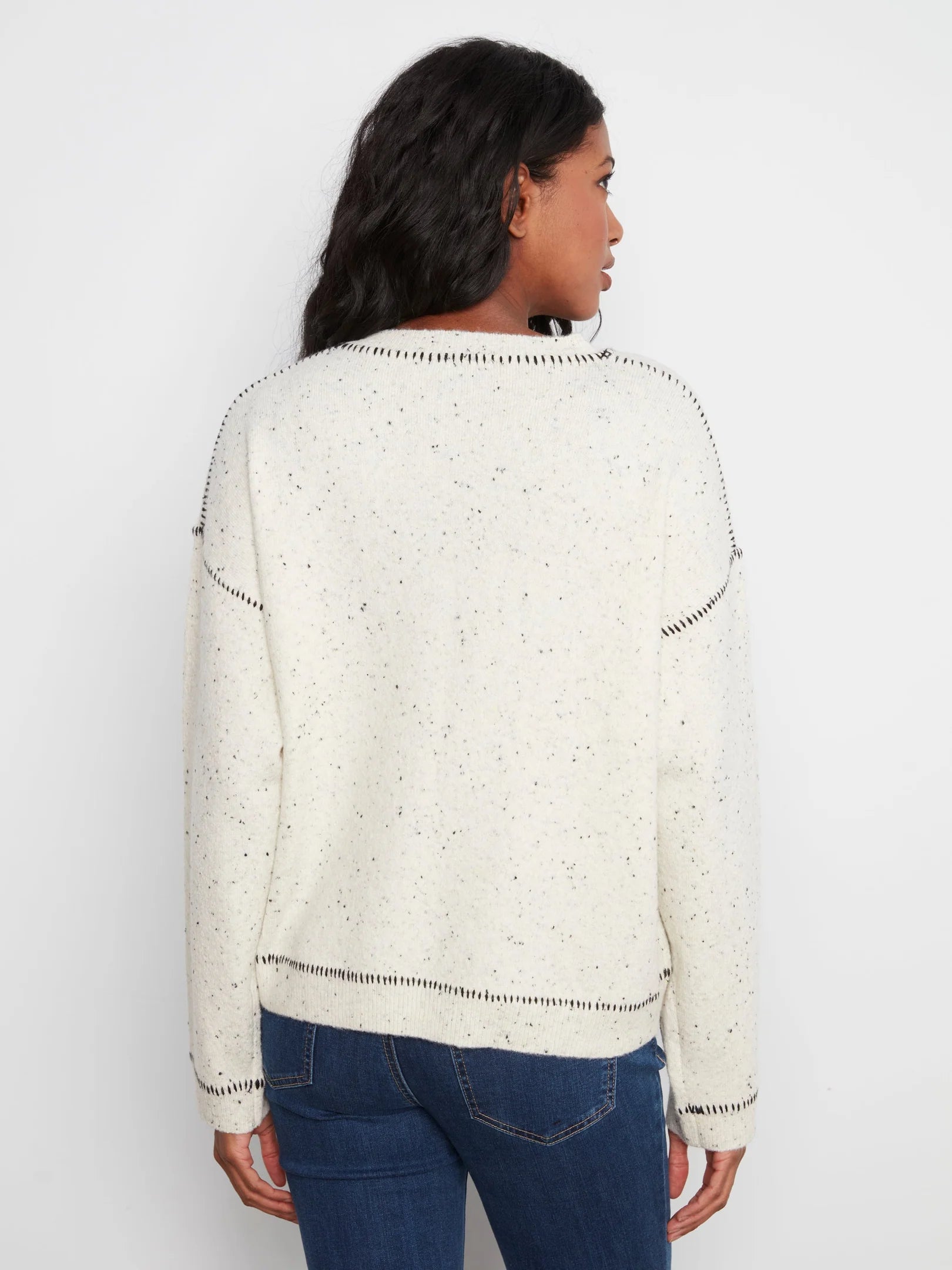 LS Drop Shoulder Crew Neck Sweater
