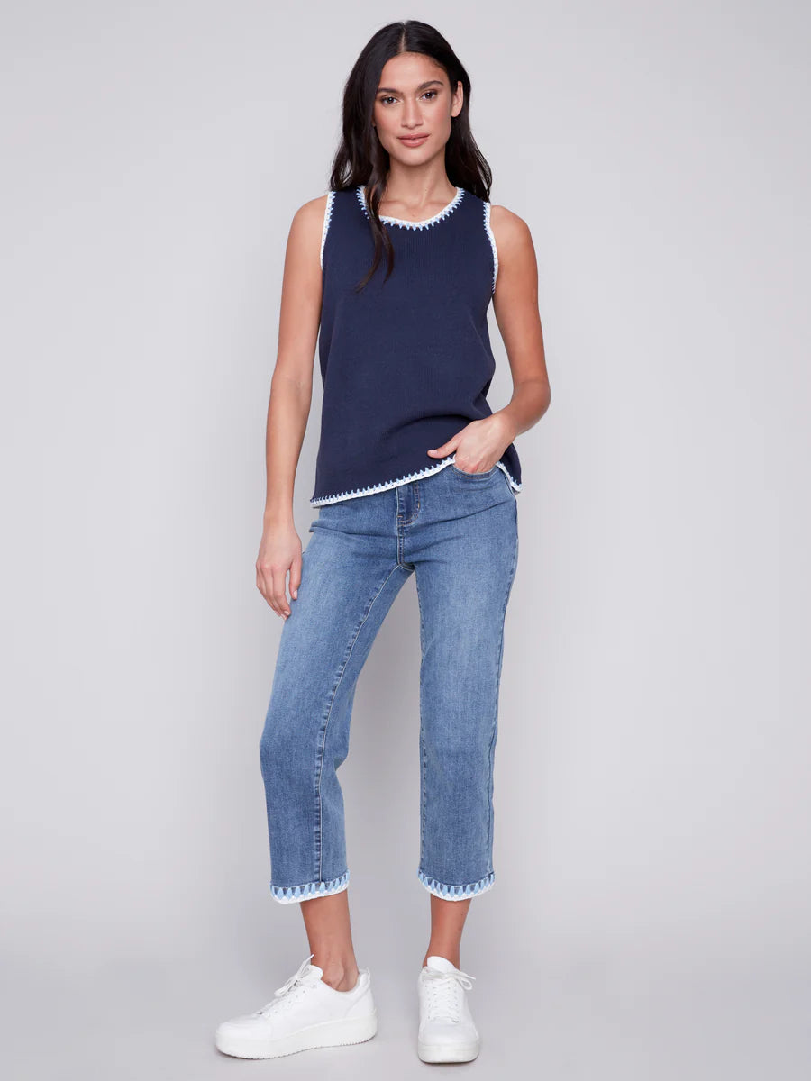 Interlock Knit Tank Top