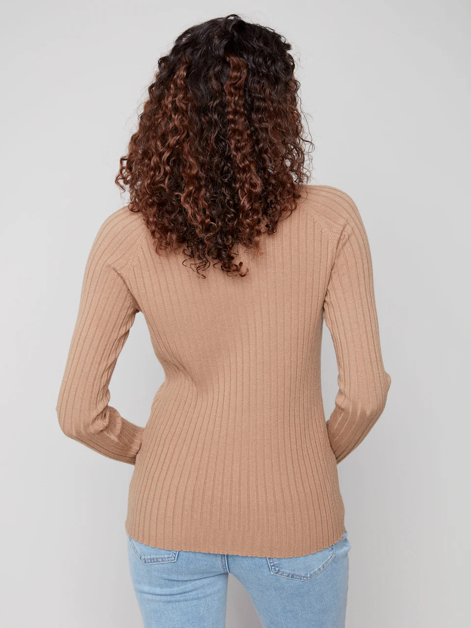 Basic Ribbed Mock Neck