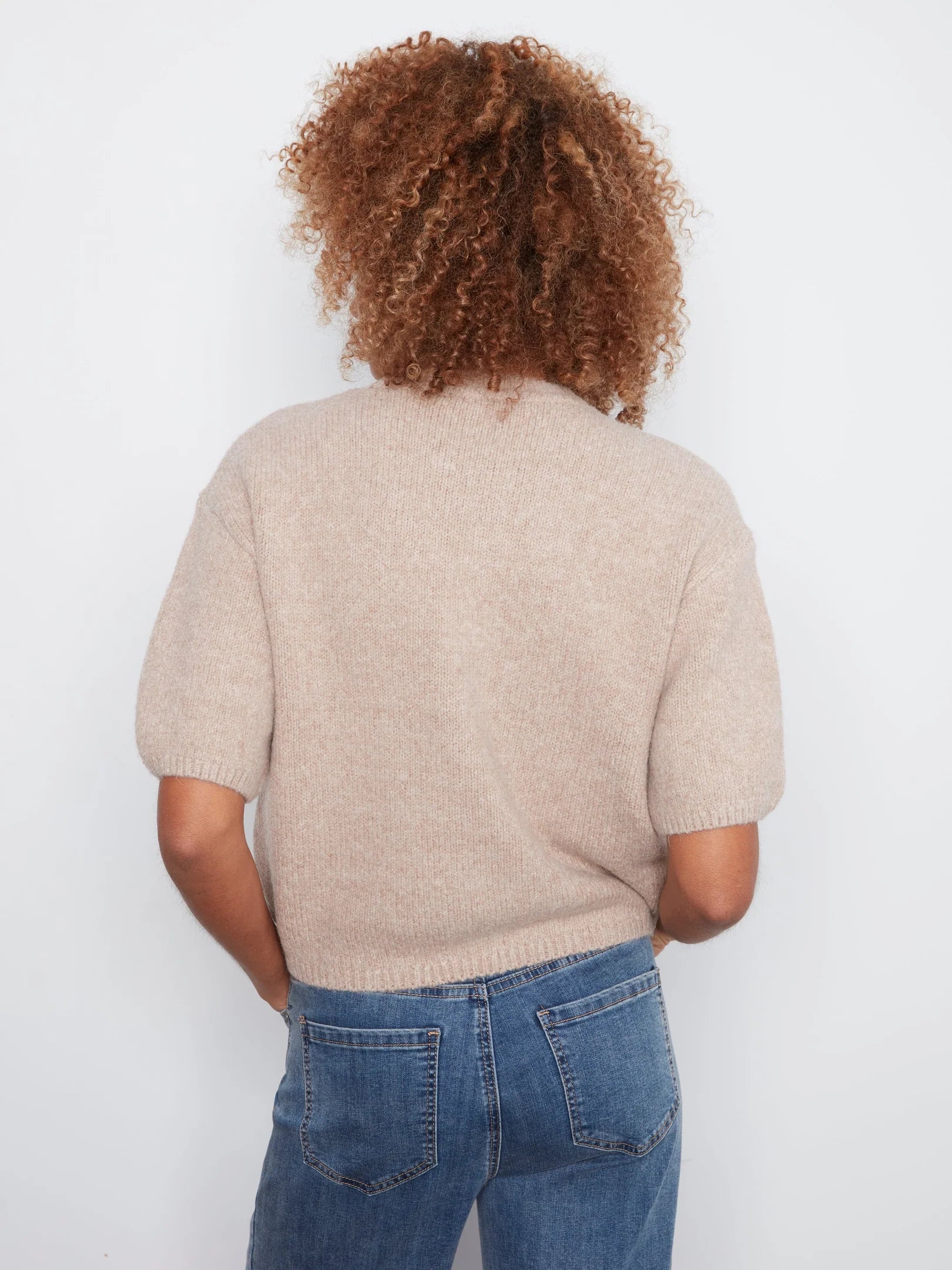 Elbow Sleeve Balloon Sweater