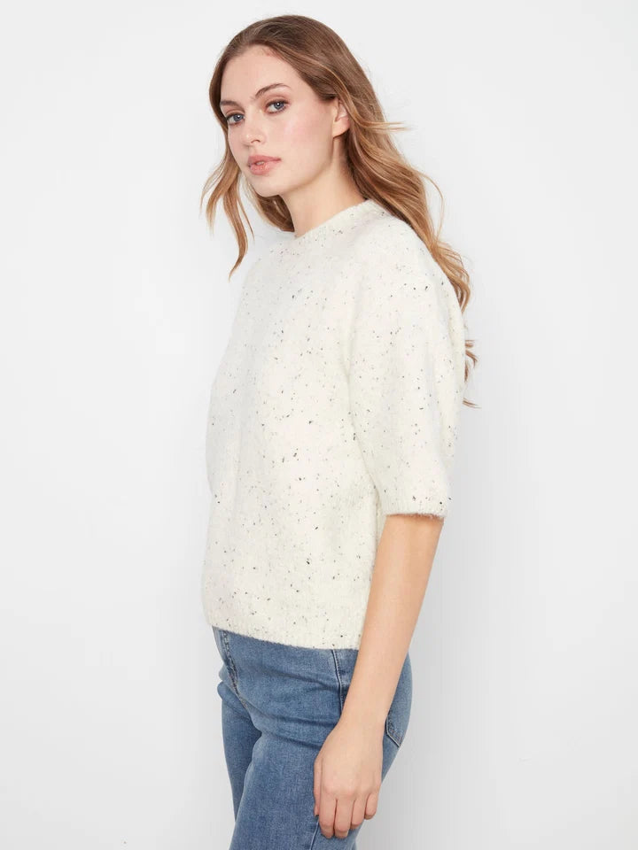 Elbow Sleeve Balloon Sweater