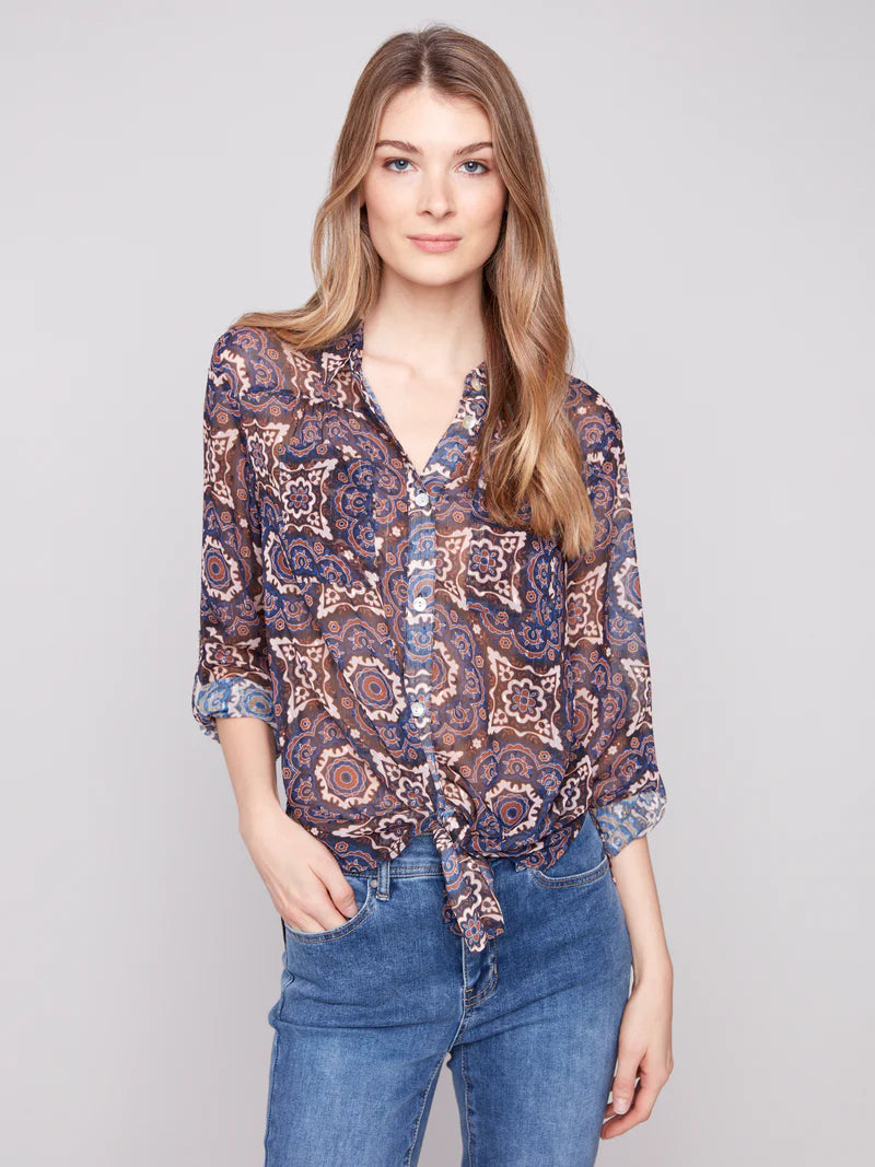 LS Button Up Blouse