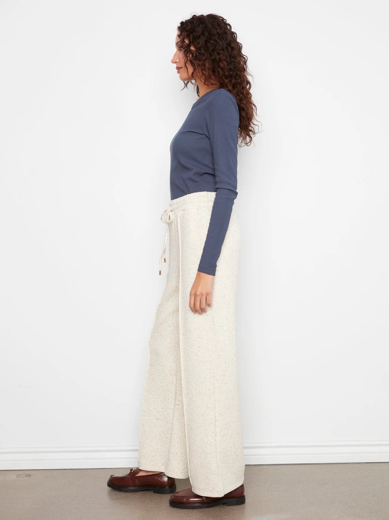 Soft Scuba Wide Leg Pintuck Pants