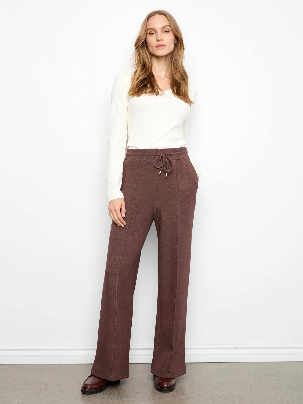Wide Leg Pin Tuck Pants