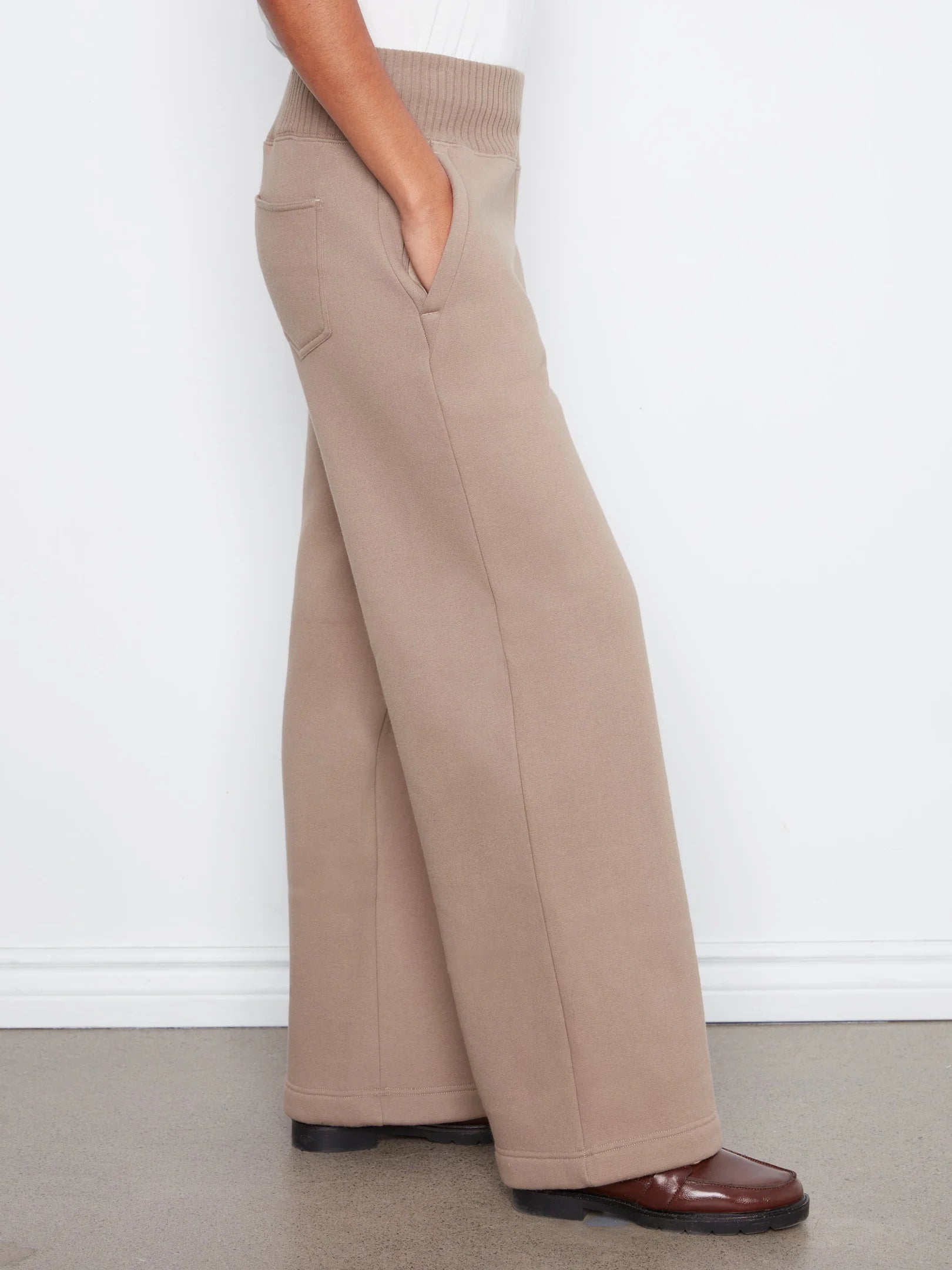 Wide Leg French Terry Pants