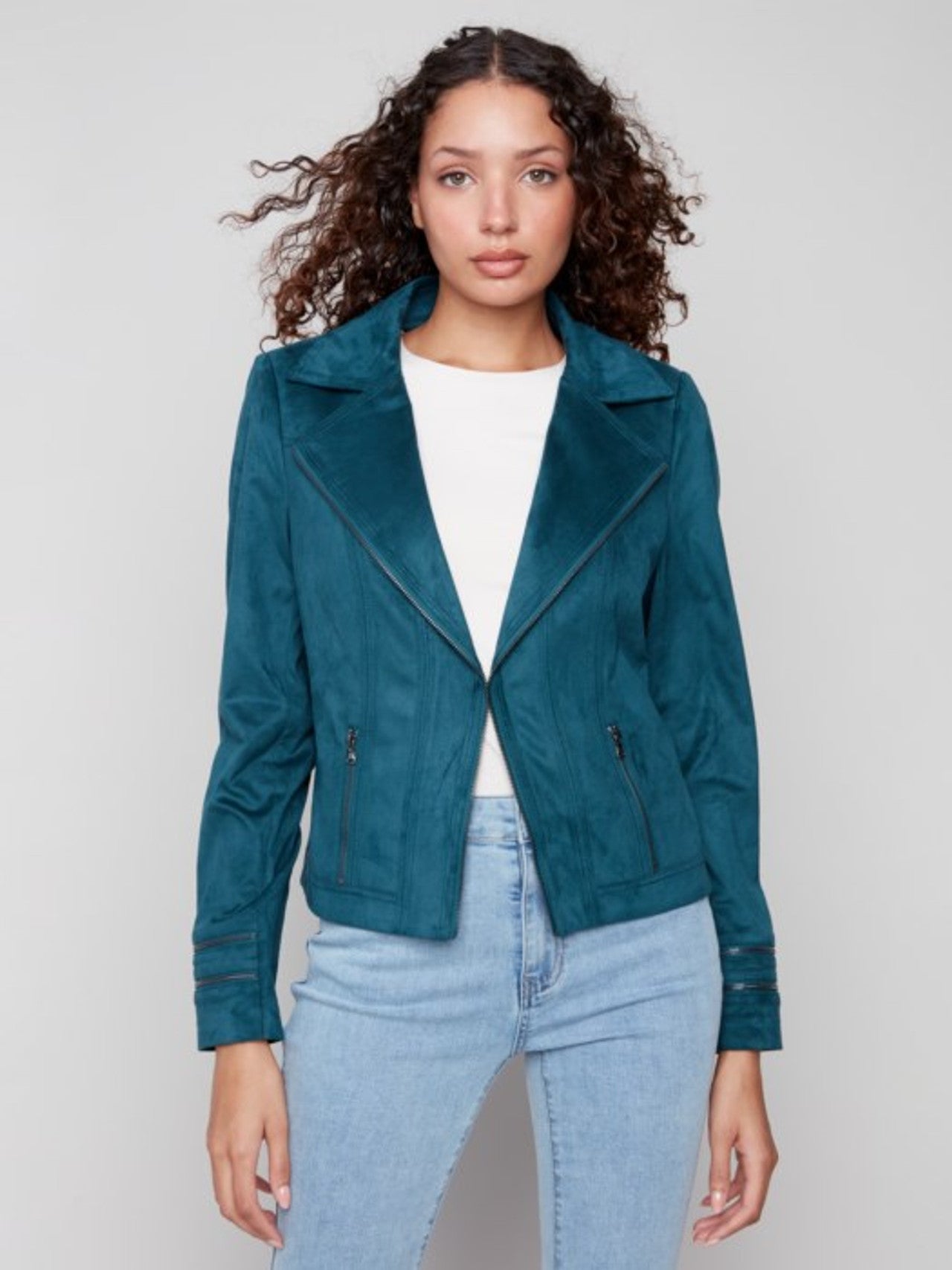 Faux Suede Jacket