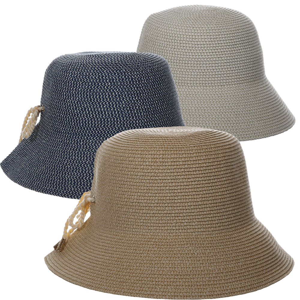 Edwina Paper Braid Bucket Hat
